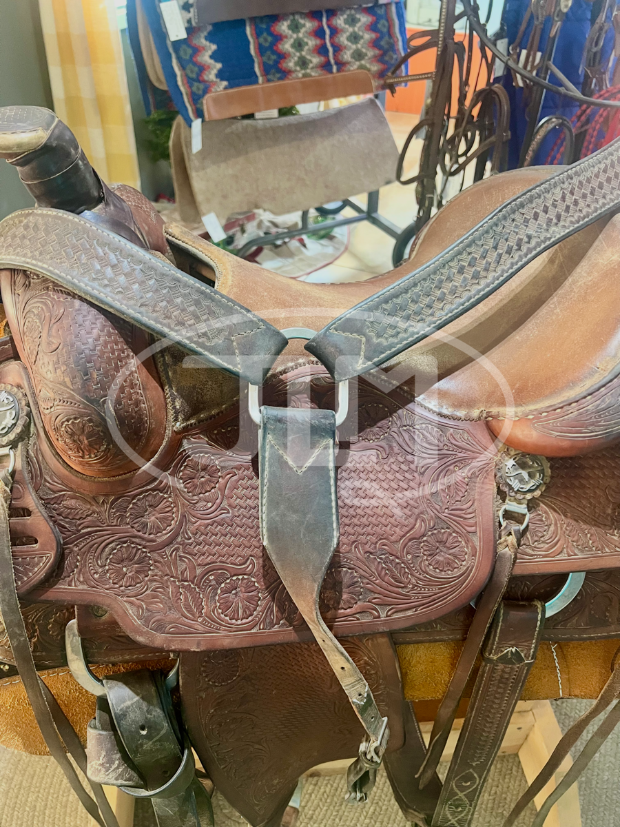 15.5" Bob's Custom Team Roping Saddle