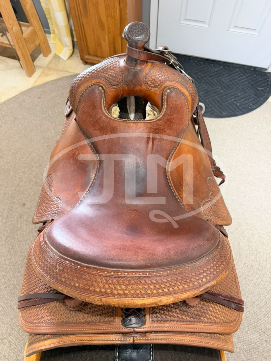 16" Bob's Custom Saddles Duane Latimer Reining Saddle    S1123