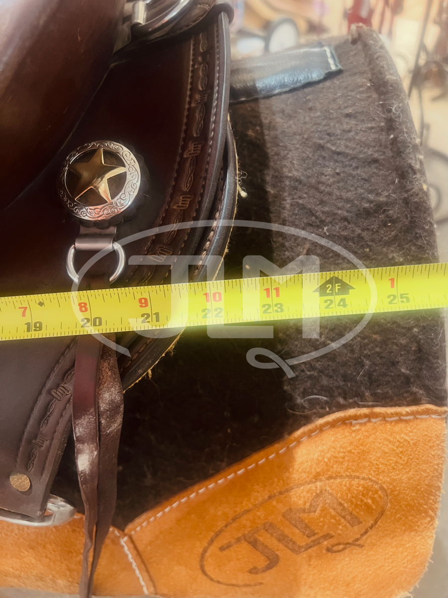 15" Wide Bar J Saddlery Southfork Trail Saddle