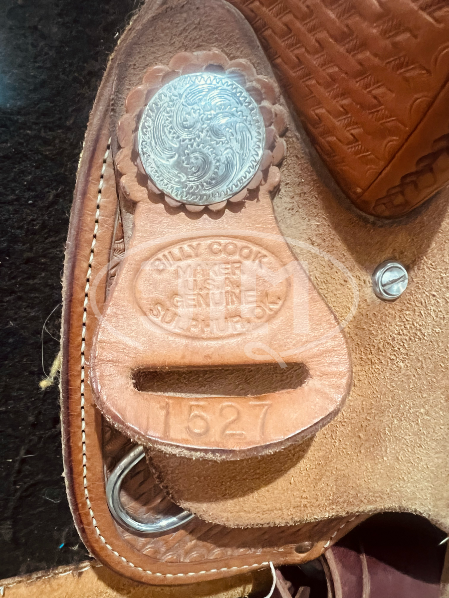 13.5" Genuine Billy Cook Barrel Saddle 1527