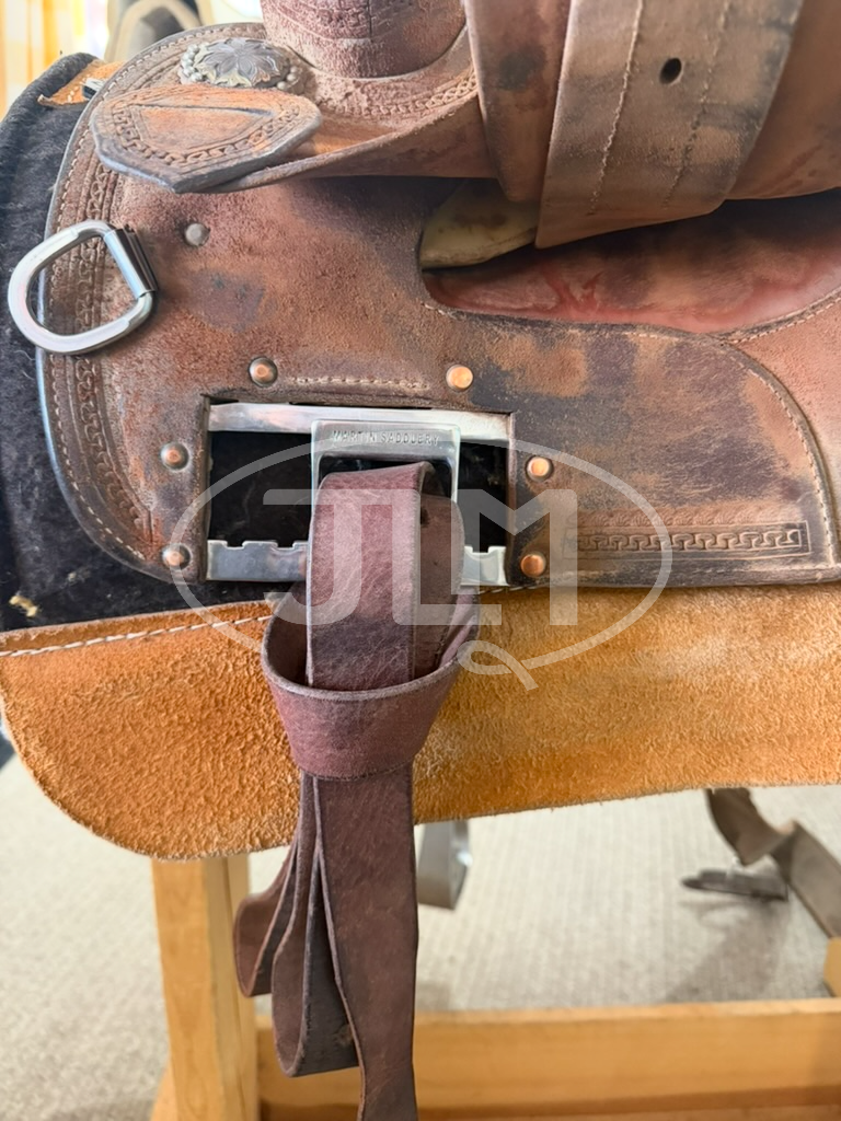 14" Martin Saddlery Crown C Roughout Barrel Saddle