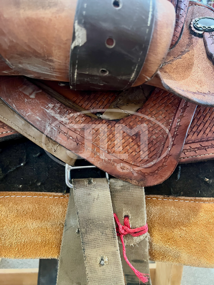 15.5" Double J Saddlery Lynn McKenzie Special Barrel Saddle