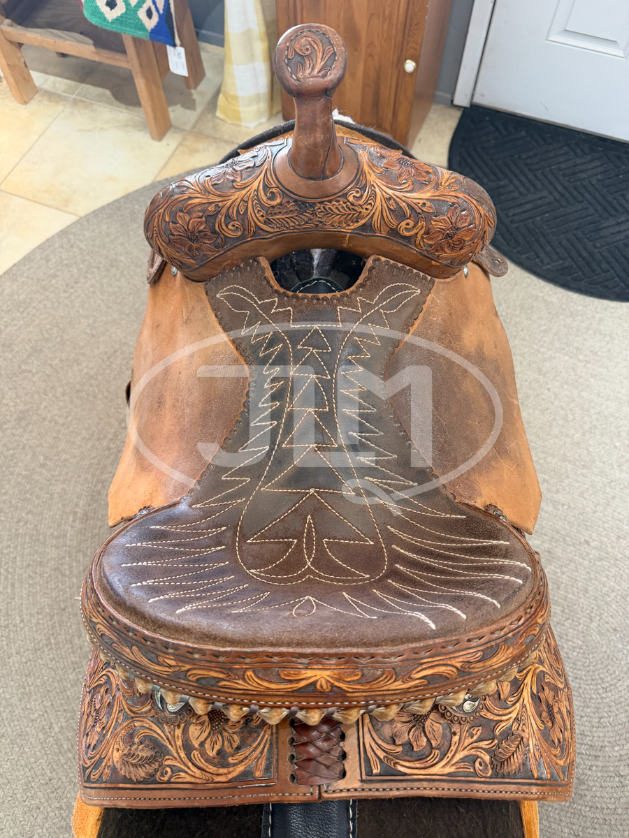 14.5" Reinsman Charmayne James C11 Barrel Saddle