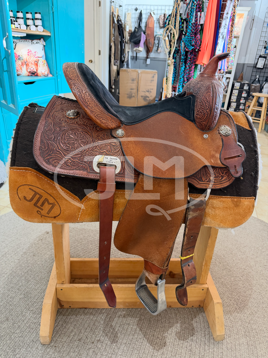 14" Circle Y Saddlery High Horse Proven Barrel Saddle
