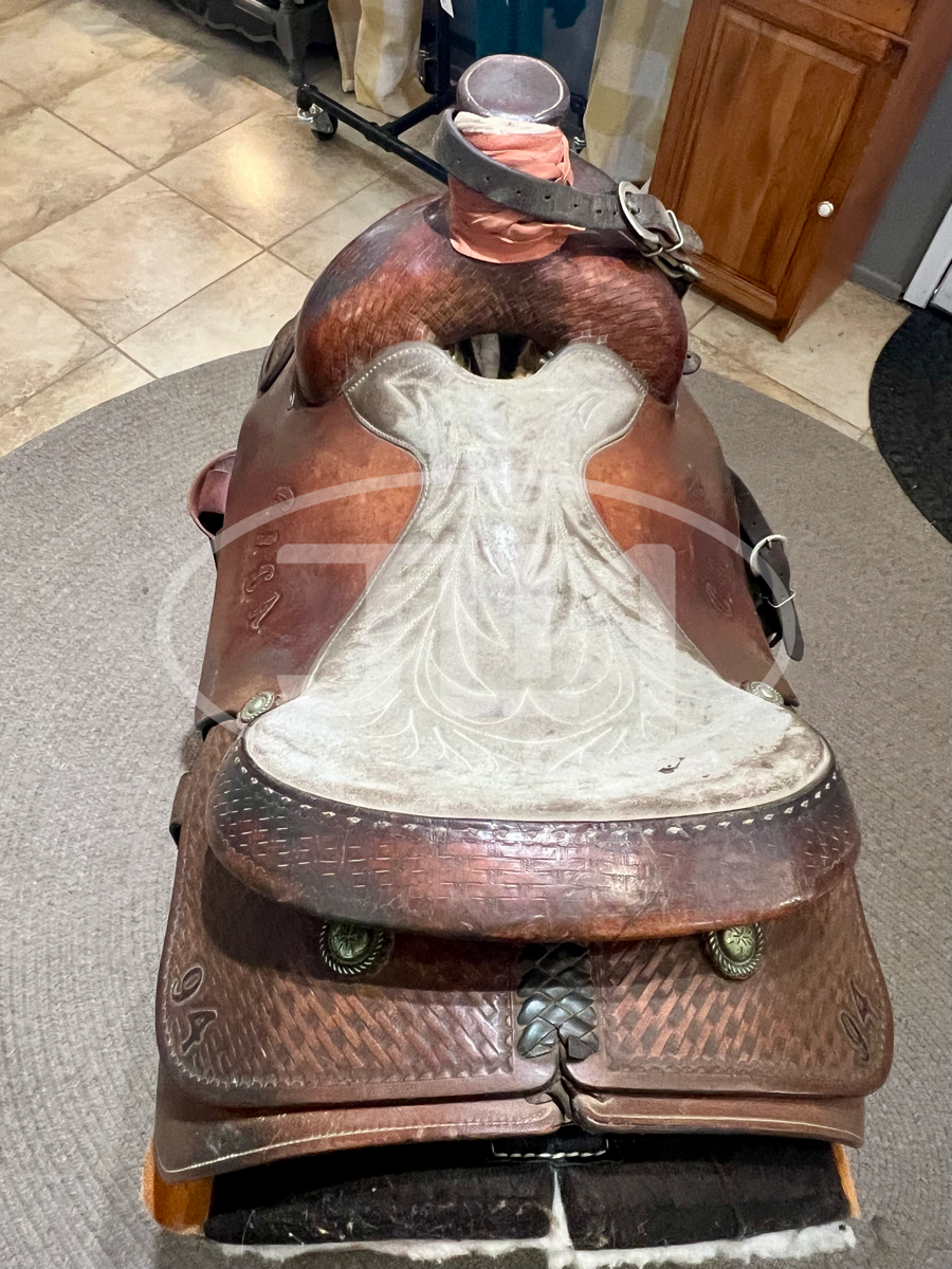15" Carson River Bar M Team Roping Saddle