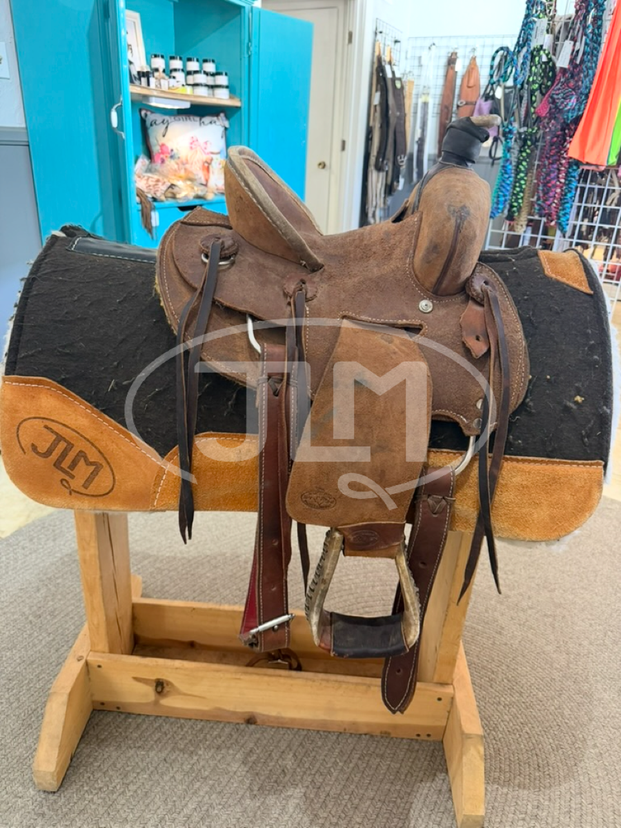 10" Heart O Texas Kids Buckaroo Rope Saddle