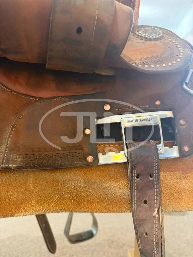 14" Martin Saddlery Crown C Roughout Barrel Saddle