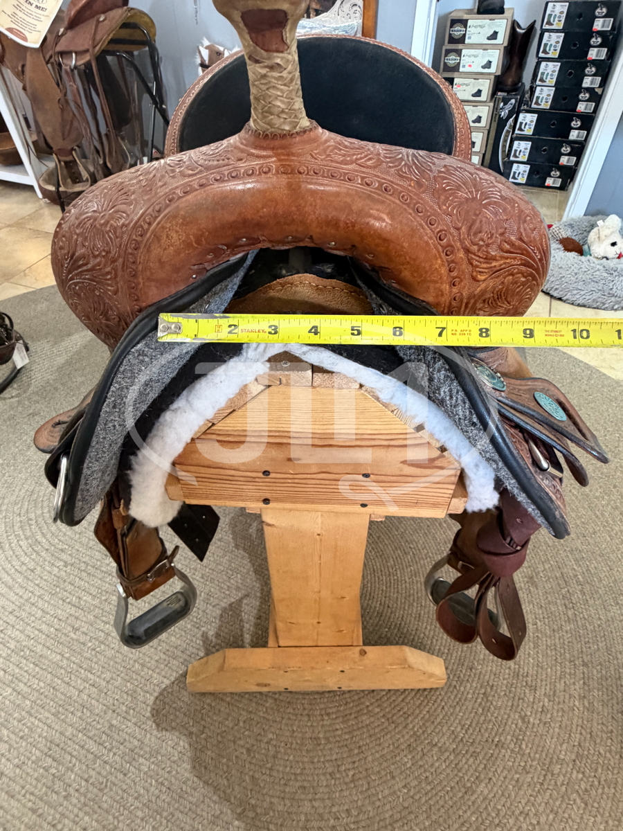 14" Circle Y Lisa Lockhart Dynamo Barrel Saddle