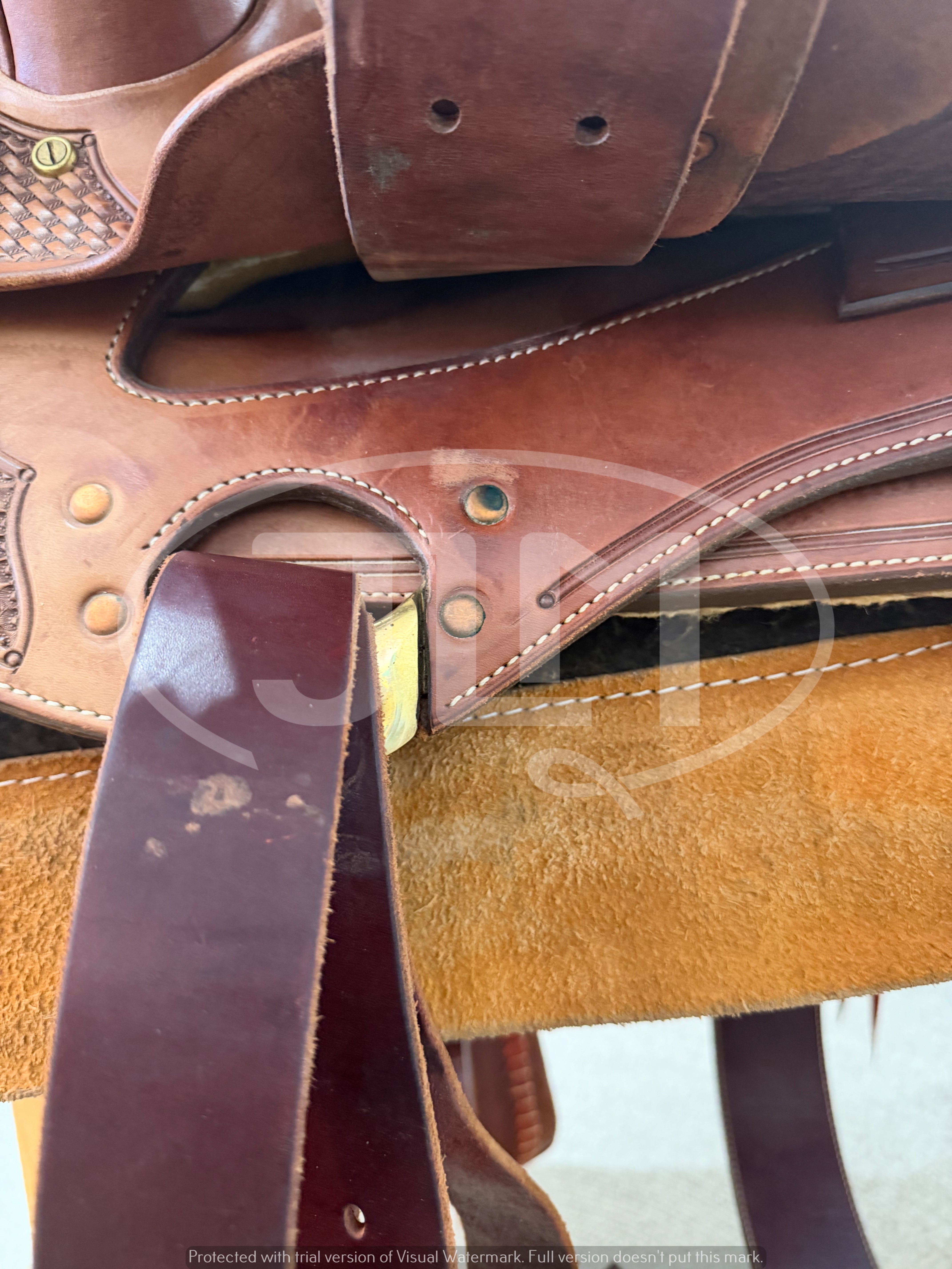 14.5" Ranch Roper Saddle by Tom's Saddle Shop Pinedale WY     S1156