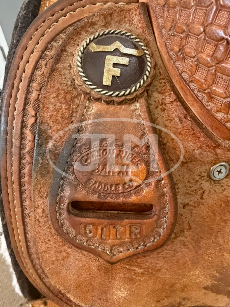 15" Carson River Bar M Team Roping Saddle