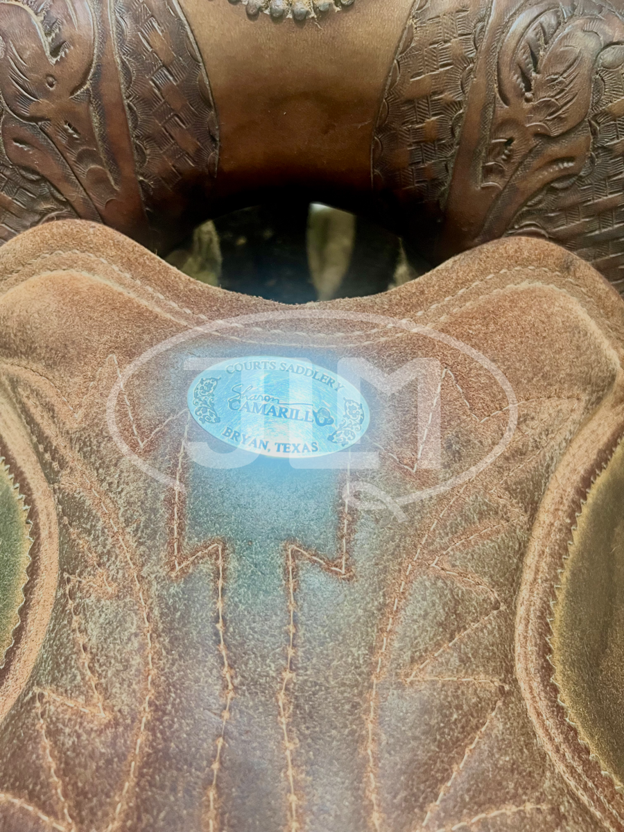 13.5" Courts Saddlery Sharon Camarillo Barrel Saddle