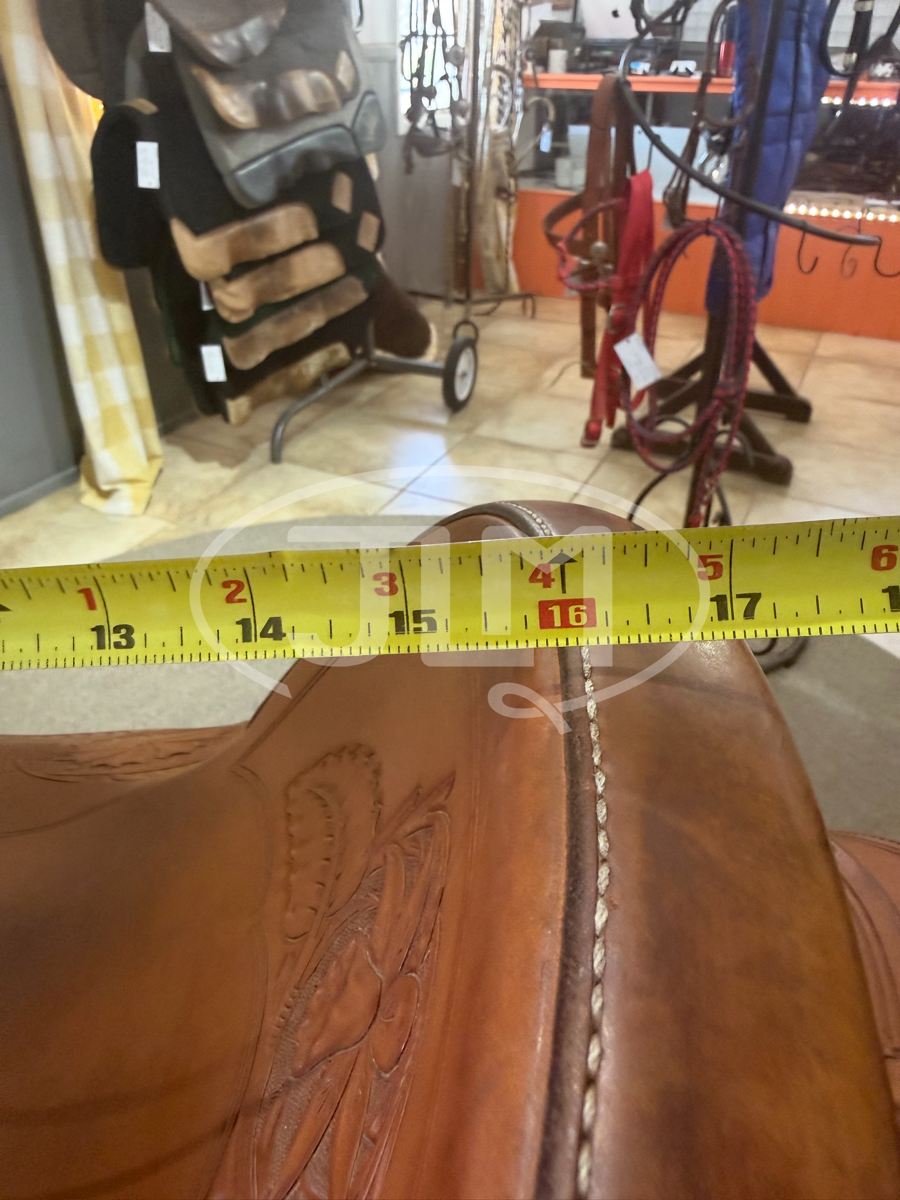 16" Mayer Saddlery Custom Ranch Saddle by Jeff Haslam