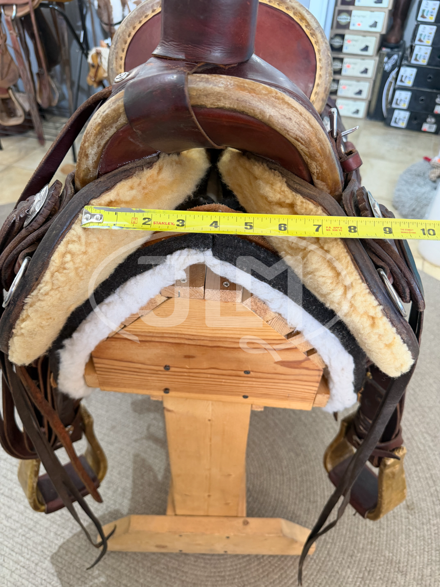 15.5" High Country Cowboy Company Dave Hulbert Custom Ranch Roper Saddle      S1112