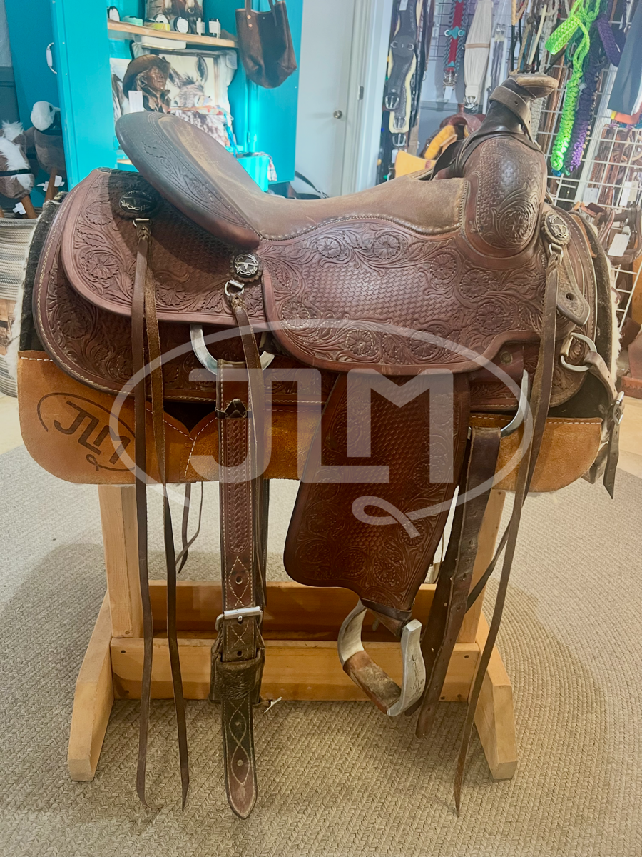 15.5" Bob's Custom Team Roping Saddle