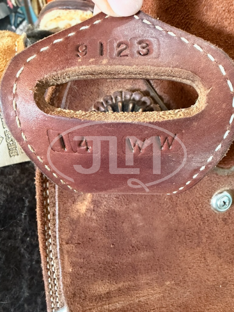 14" WW Burns Saddlery Team Roping Saddle