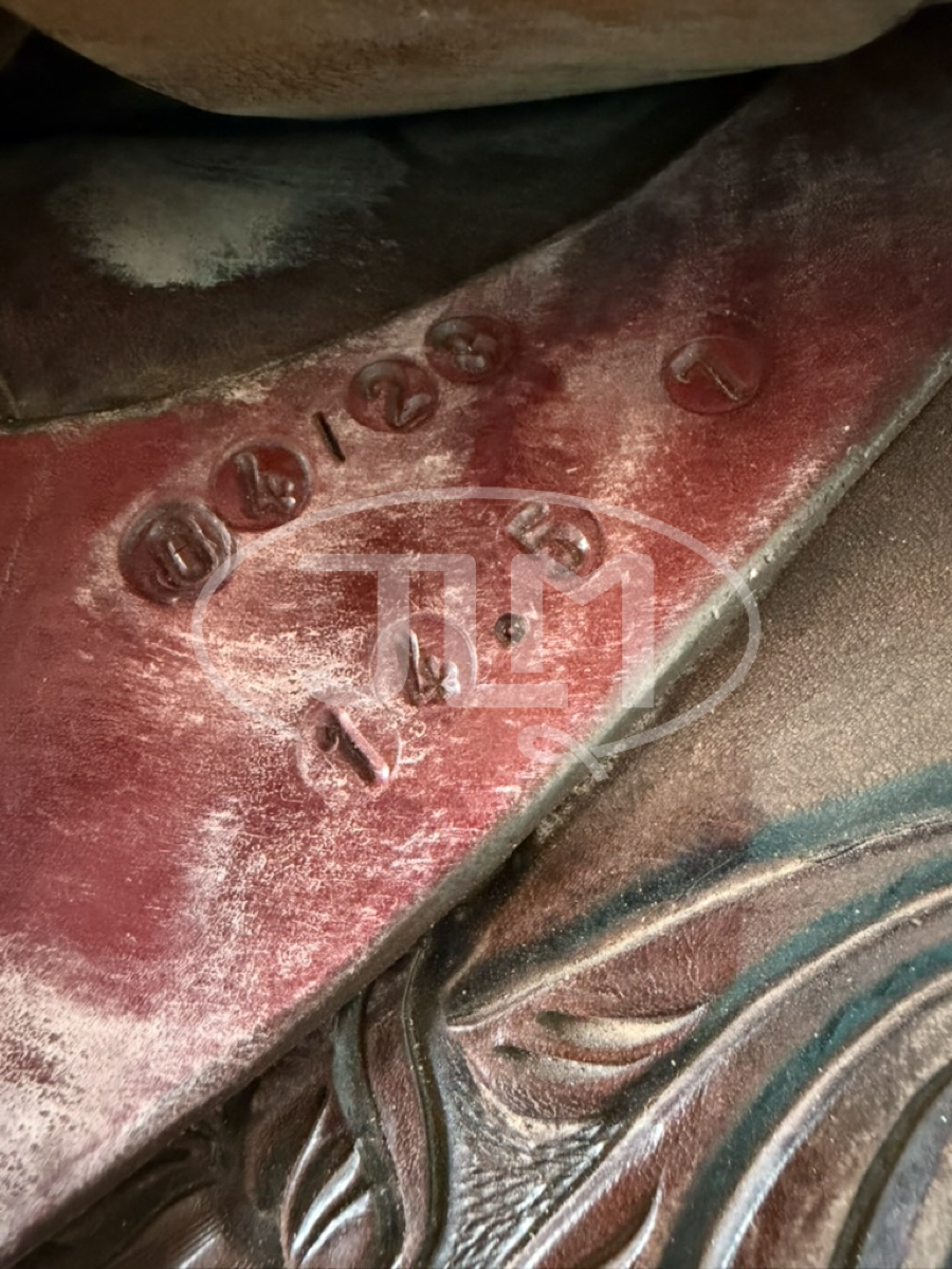 14.5" Texas Saddlery Dale Martin Chocolate Pro Series Team Roping Saddle
