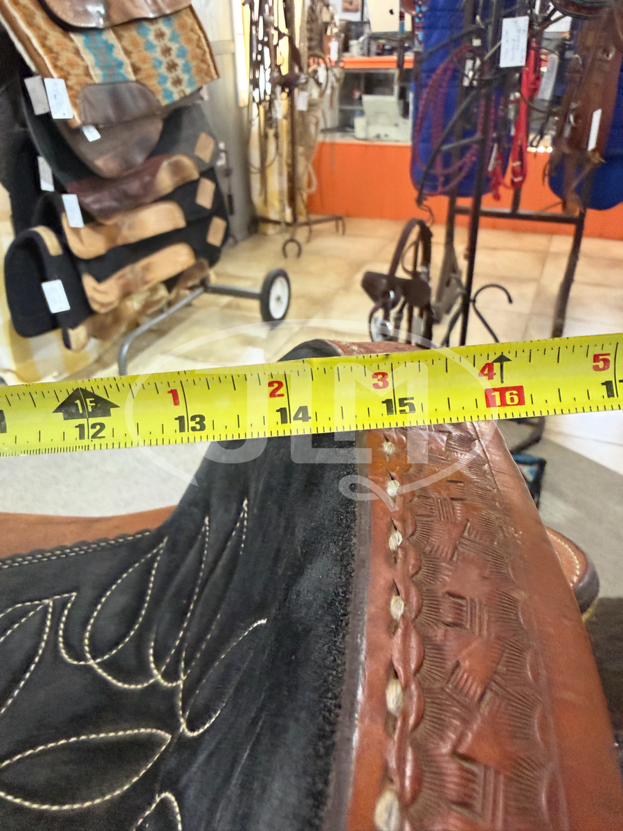 14.5" Double J Lynn McKenzie Nueva Barrel Saddle