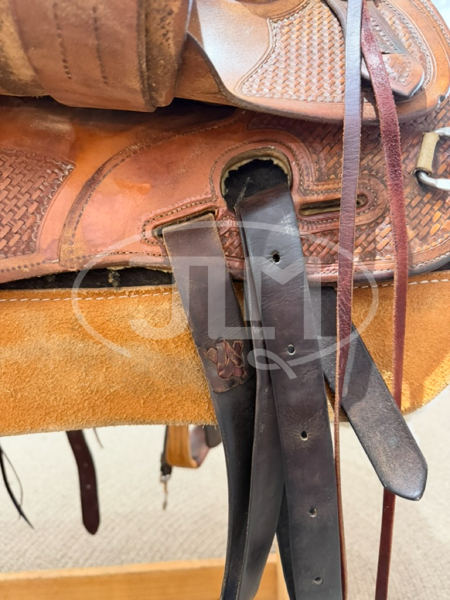 16" Bob's Custom Saddles Duane Latimer Reining Saddle    S1123