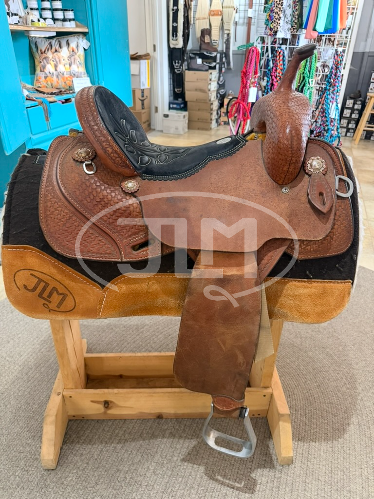 14.5" Double J Lynn McKenzie Nueva Barrel Saddle