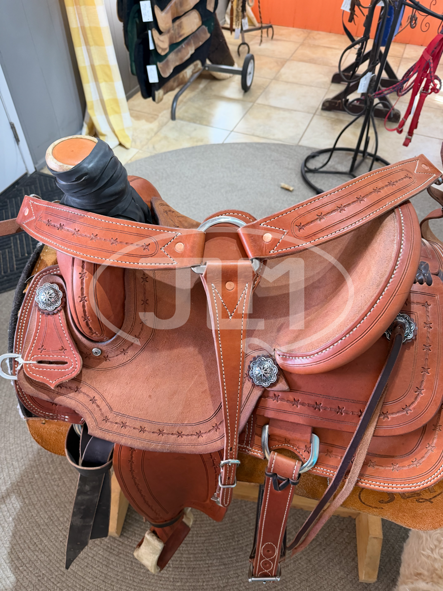 14.5" Handmade Custom Bowman Roper Team Roping Saddle
