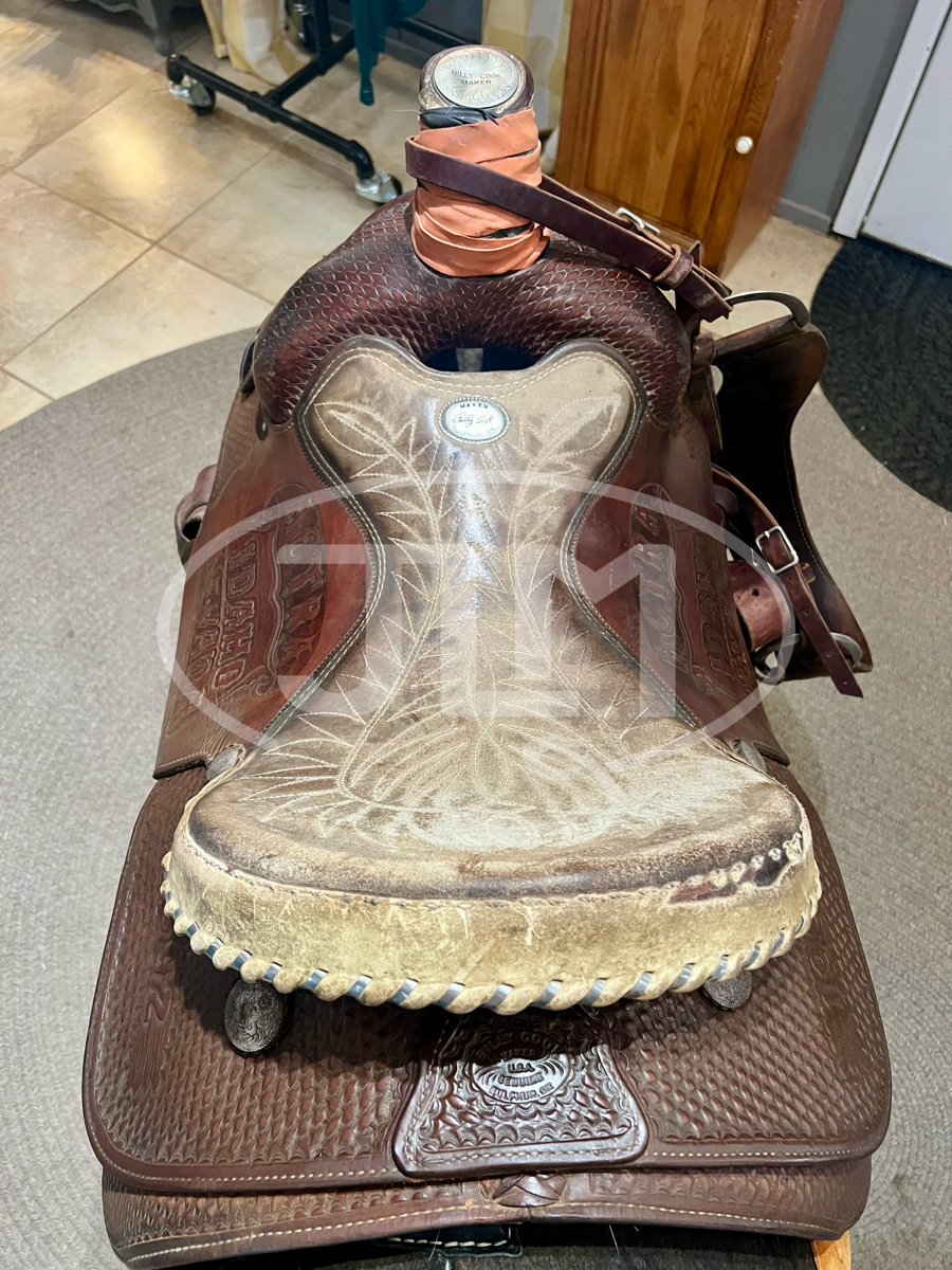 15" Billy Cook Team Roping Saddle