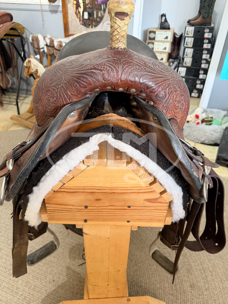 15" Circle Y Kelly Kaminski Shooting Star Barrel Saddle