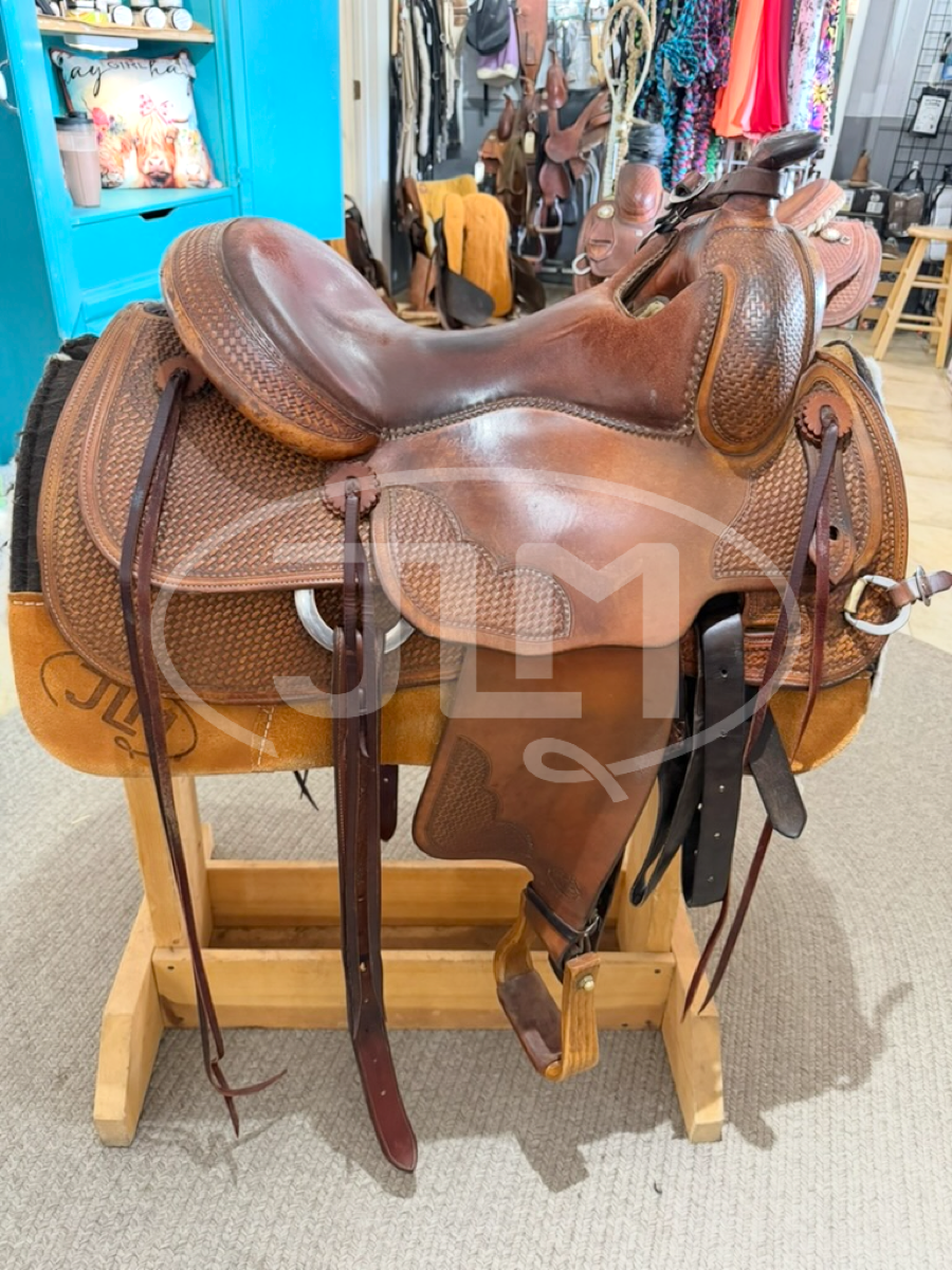 16" Bob's Custom Saddles Duane Latimer Reining Saddle    S1123