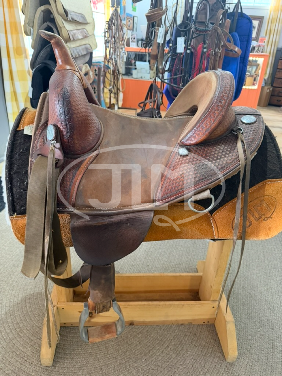14.5" Bob Marshall Sports Saddle Treeless Barrel Saddle