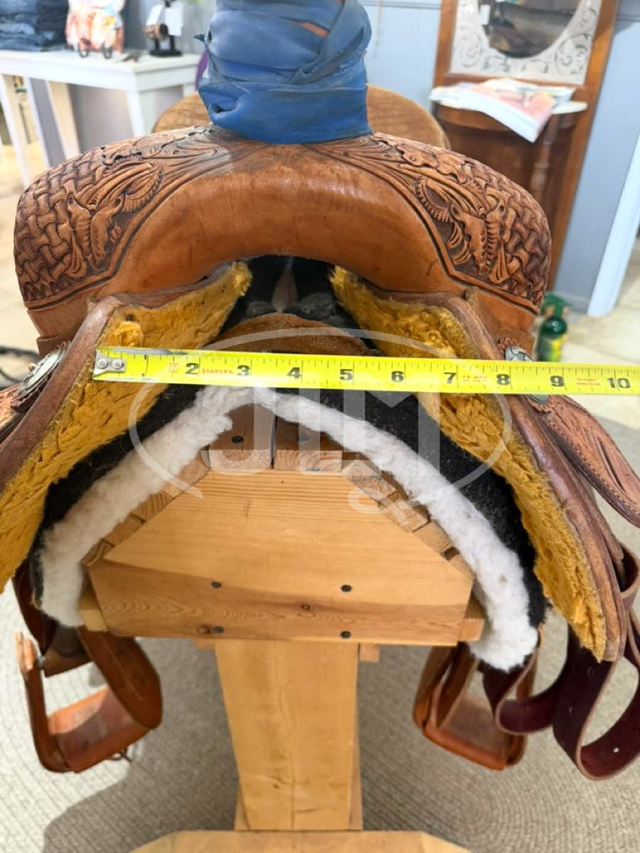 14.5" Jeff Smith Team Roping Saddle
