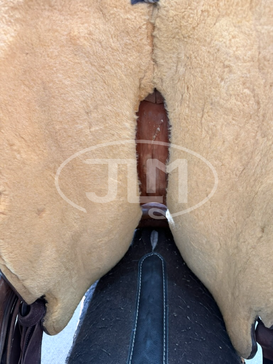 14.5" Texas Saddlery Dale Martin Chocolate Pro Series Team Roping Saddle