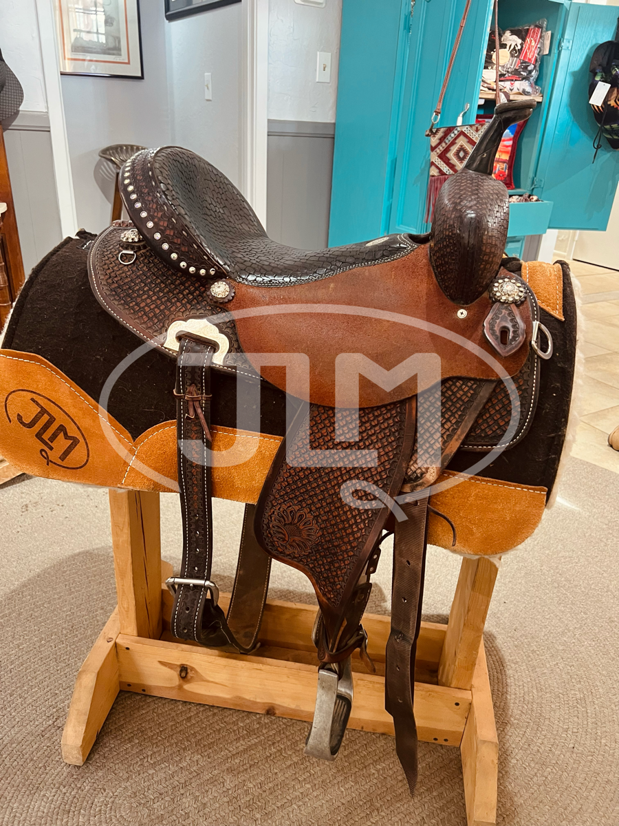 15" Extra Wide Double J Saddlery Speedster Barrel Saddle