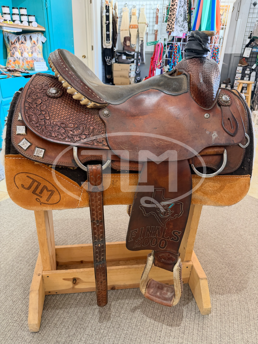 15" Twister Saddle Shop Team Roping Saddle