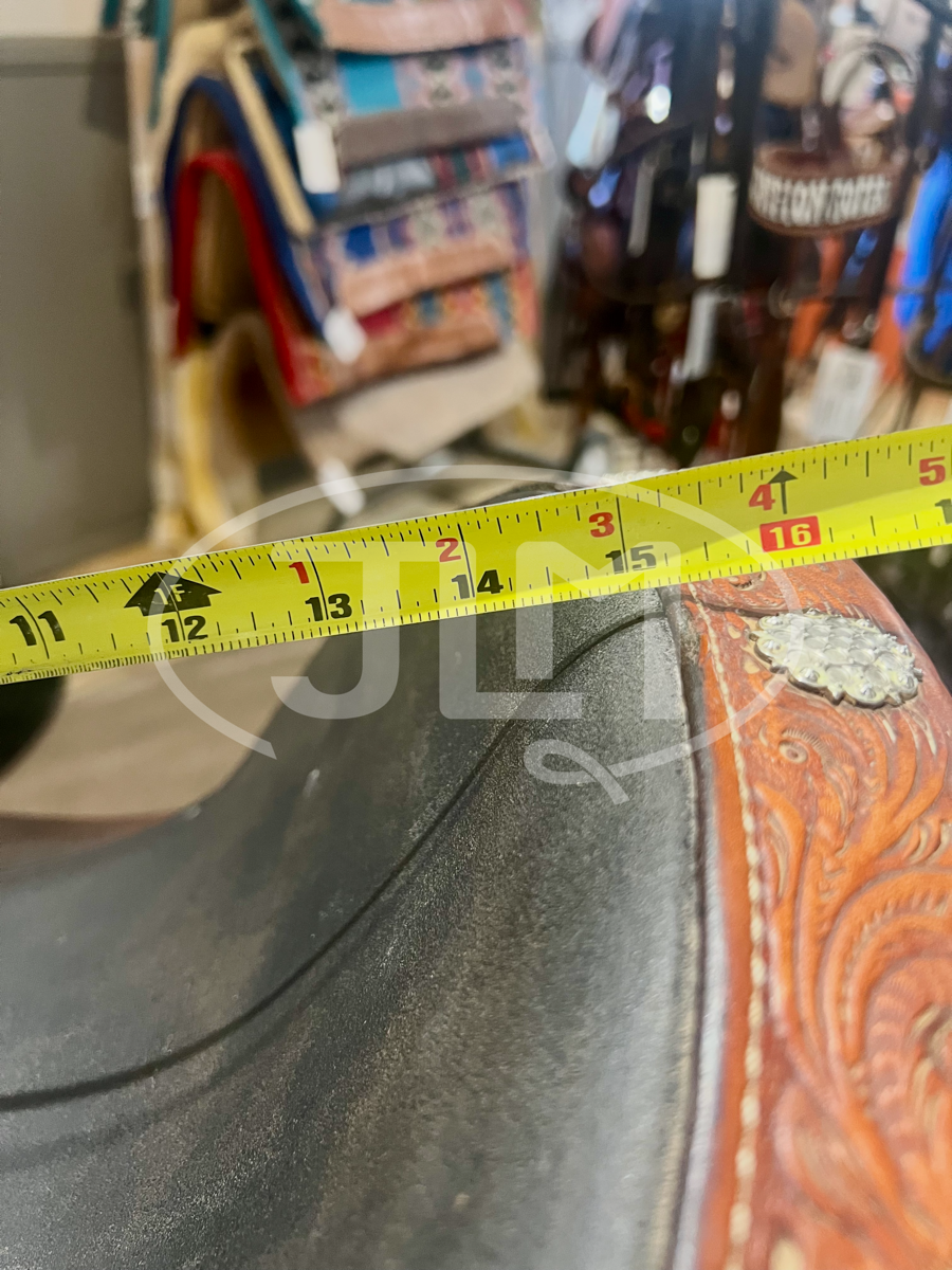 14.5" Circle Y Kelly Kaminski Flex2 Barrel Saddle