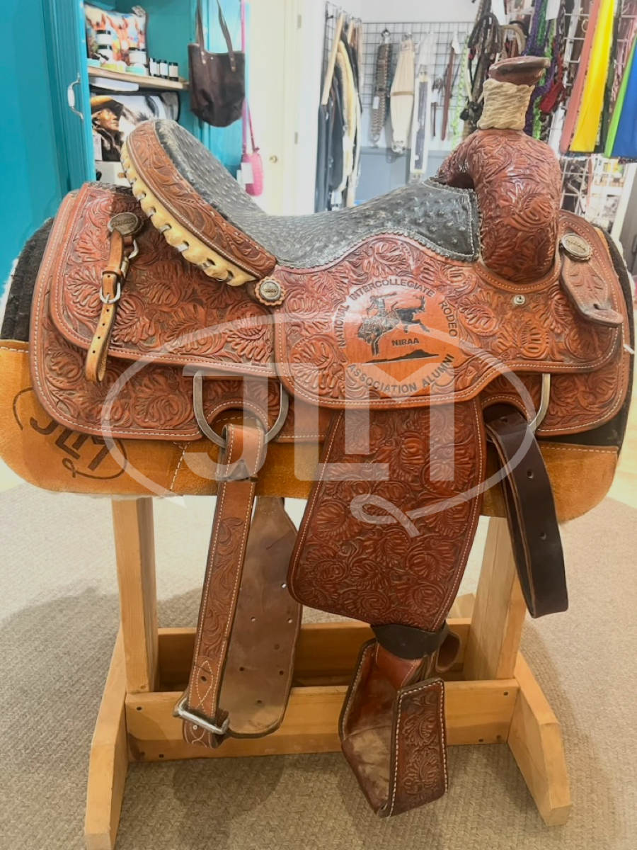 14.5" Jerry Beagley Team Roping Saddle