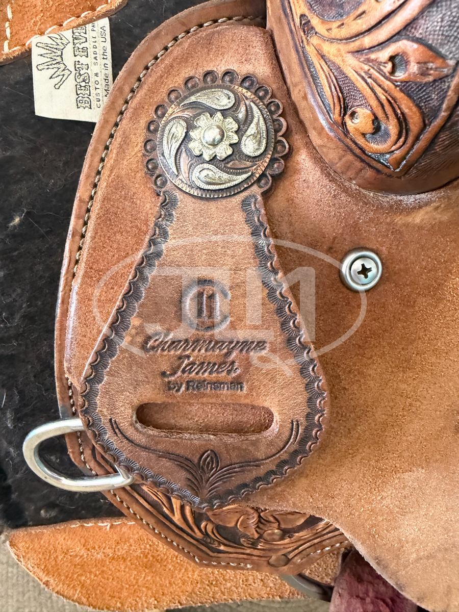 14.5" Reinsman Charmayne James C11 Barrel Saddle