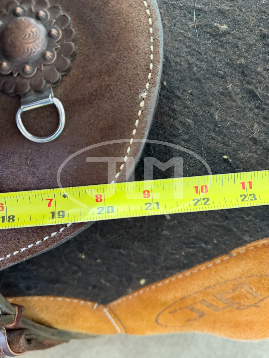 13.5" Wide Double J Pozzi Pro Flex Tree Spinal Relief Barrel Saddle