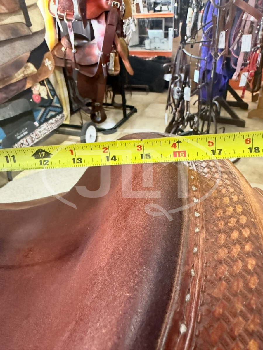 16" Bob's Custom Saddles Duane Latimer Reining Saddle    S1123