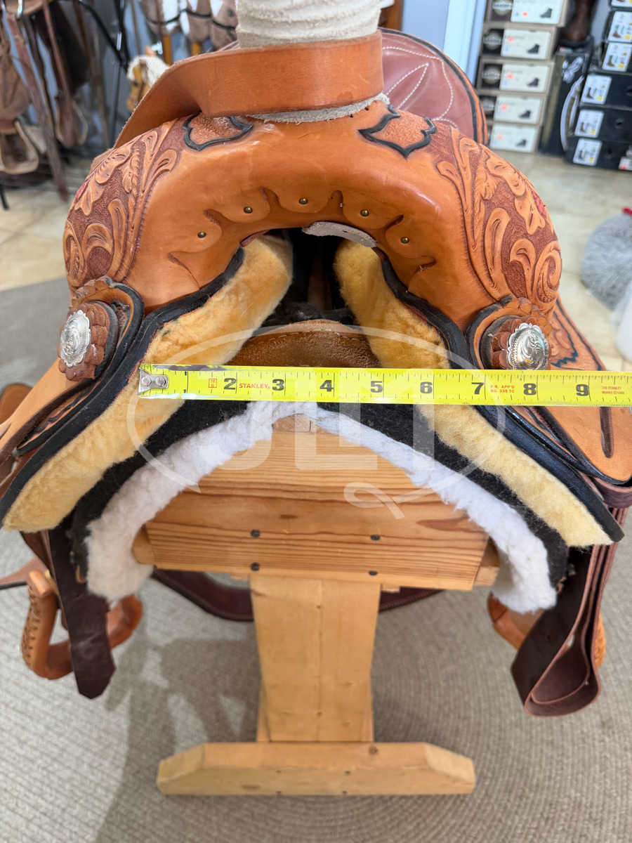 11.5" Wayne Clawson Custon Youth Kids Team Roping Saddle     S1116