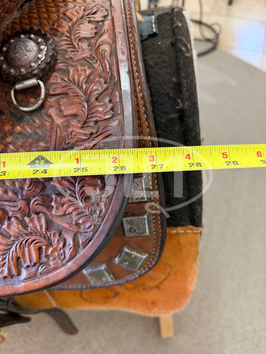 15" Twister Saddle Shop Team Roping Saddle