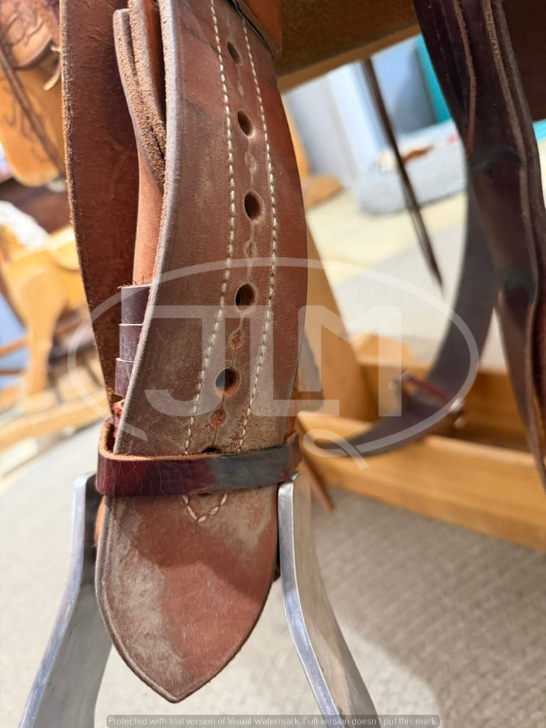 15.5" Reining Saddle by Riata Saddles Wickenburg AZ      S1158