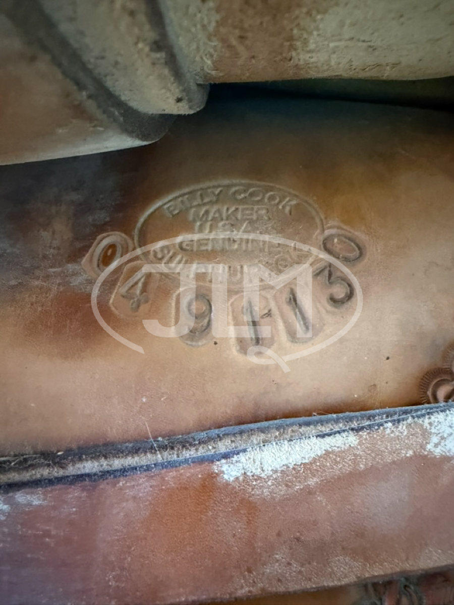 15" Genuine Billy Cook Maker Team Roping Saddle