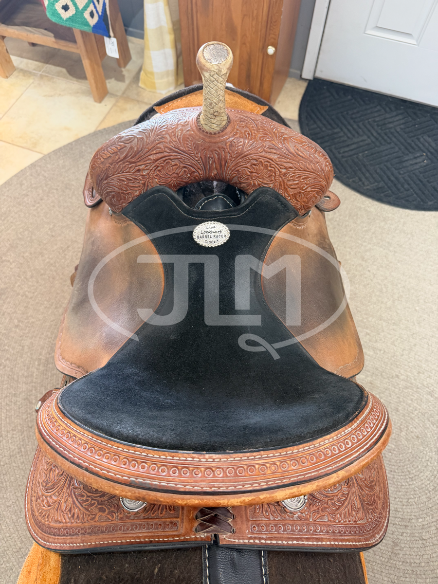 14" Circle Y Lisa Lockhart Dynamo Barrel Saddle