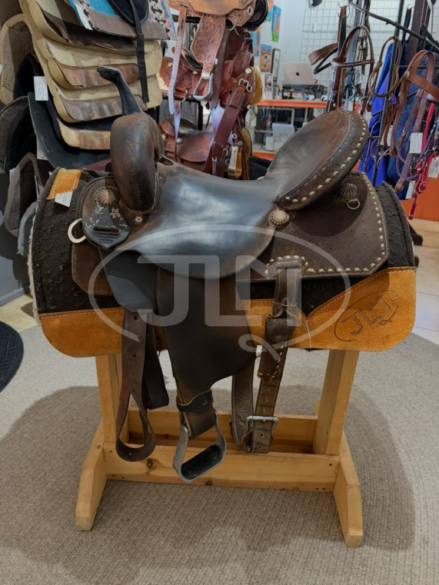 15" Wide Double J Pozzi Pro Flex Barrel Saddle 