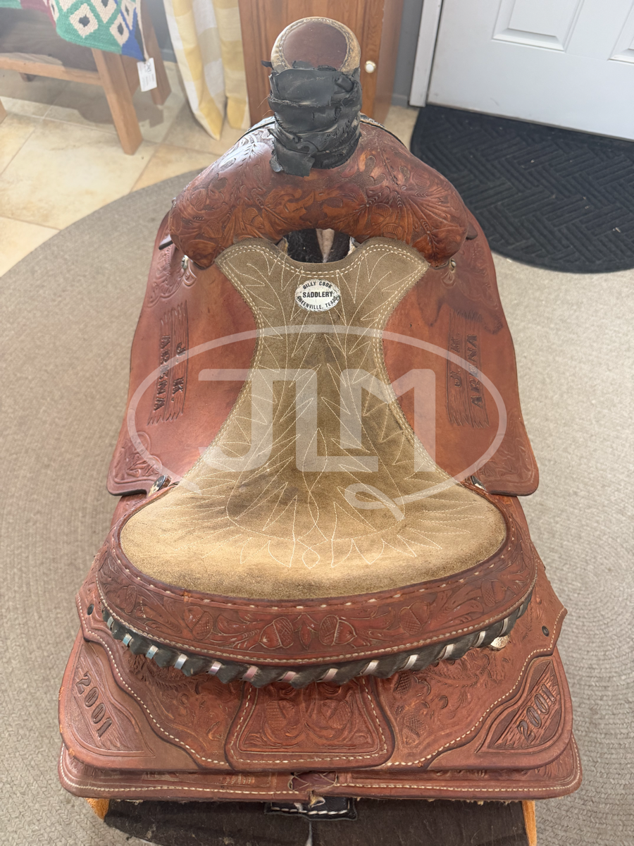 14" Billy Cook Team Roping Saddle