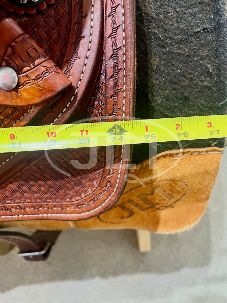 15.5" Double J Saddlery Lynn McKenzie Special Barrel Saddle