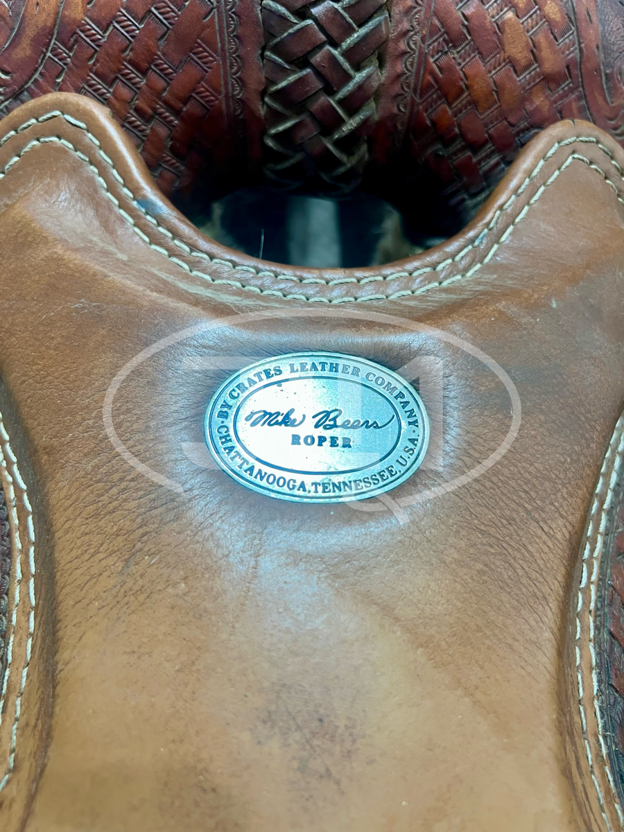 15" Crates Saddlery Mike Beers Team Roping Saddle