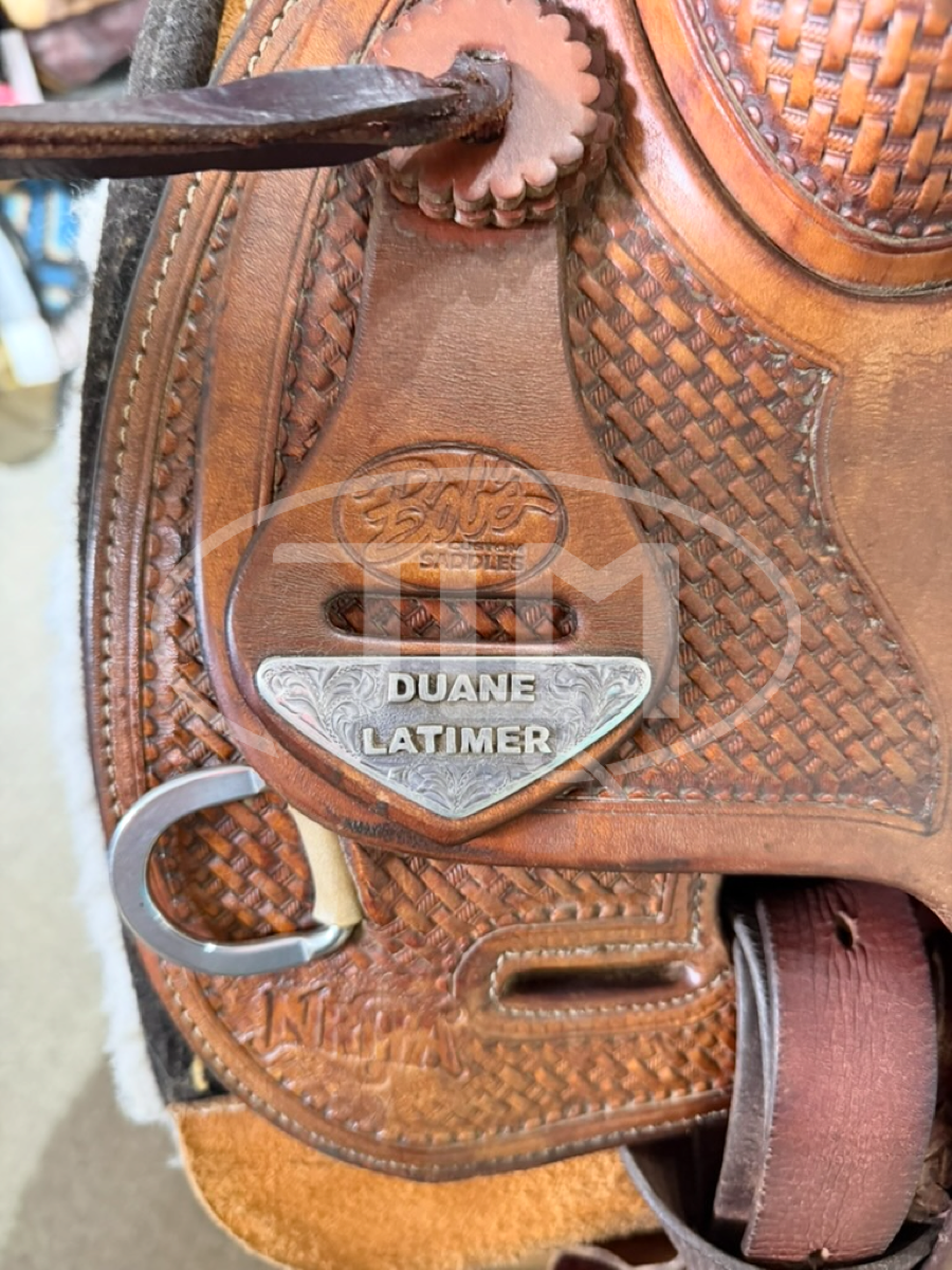 16" Bob's Custom Saddles Duane Latimer Reining Saddle    S1123