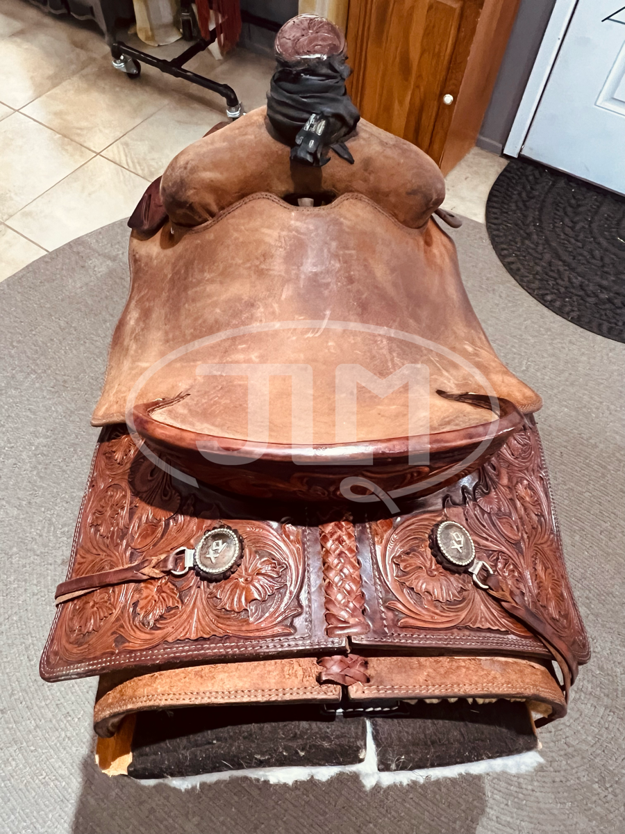 13.5" TM Leather & Saddlery Rope Saddle