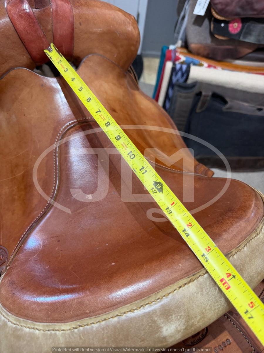14.5" Ranch Roper Saddle by Tom's Saddle Shop Pinedale WY     S1131