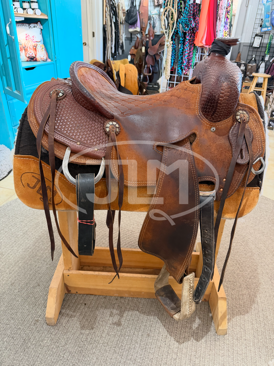 15" Robert Teskey Elite Strip Down Ranch Team Roper Saddle    S1119